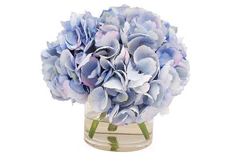 Let me show you how to make a flower arrangement step by step. 9" Hydrangea in Glass Vase, Blue on OneKingsLane.com ...