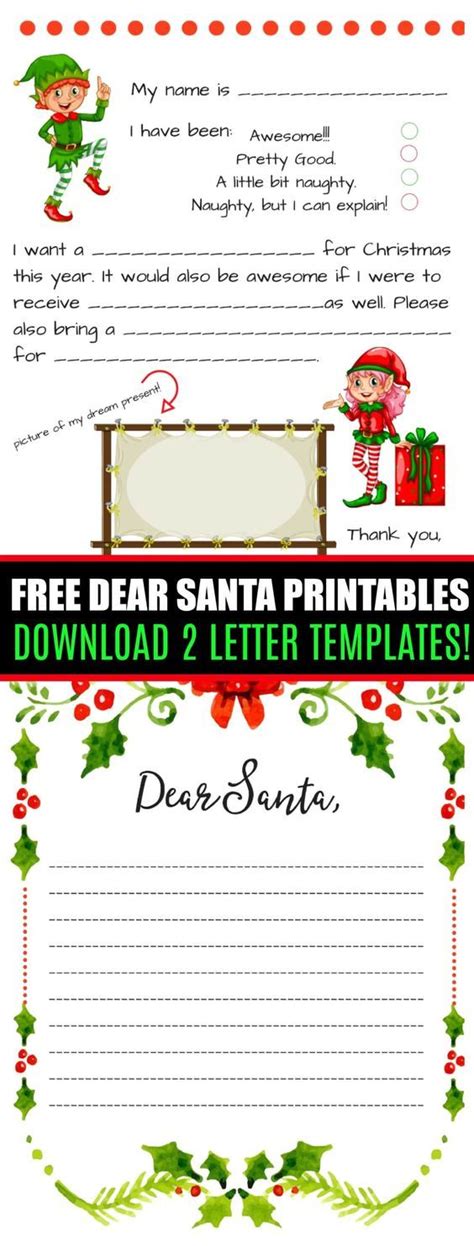 The following cover letter samples and examples will show you how to write a cover letter for many employment circumstances. Dear Santa Fill In Letter Template | Santa letter template ...