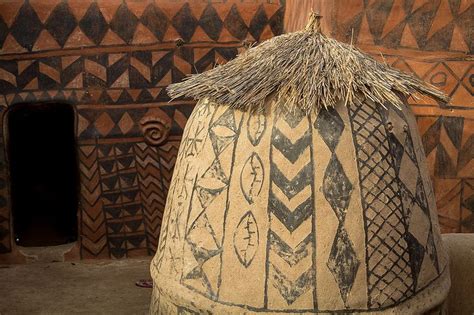 Gurunsi Villages Tiebele South Of Burkina Faso Burkina African