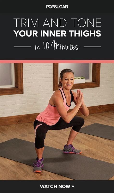 Trim And Tone Your Inner Thighs In 10 Minutes Inner Thigh Workout Exercise Thigh Exercises