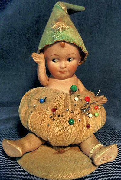 Bisque Doll Pin Cushion Cute As Can Be Pin Cushions Vintage Sewing