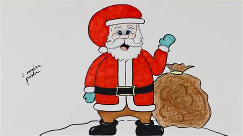 Kako Da Nacrtamo Deda Mraza Deciji Video Youtube