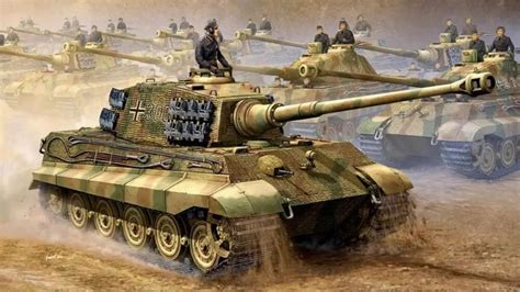 Art World War Ii Ww Royal Tiger Tiger Ii Pzkpfw Vi Ausf B Heavy Tank