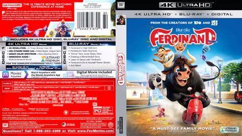 Ferdinand 2017 R1 4k Uhd Custom Cover Dvdcovercom