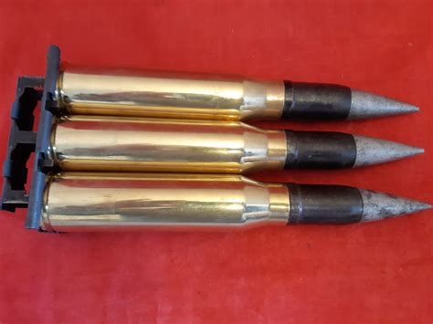 3 X Inert Display 30mm X 170 Rarden Rounds Brass Cases Steel