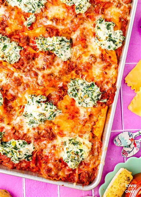Sheet Pan Lasagna Love From The Oven