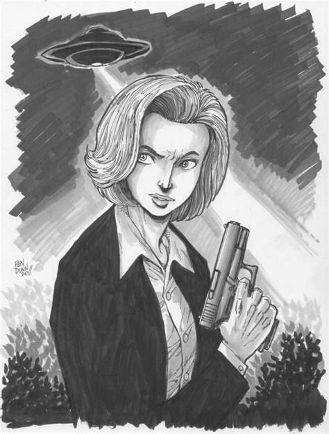 agent scully the x files ben dunn x files scully comic art