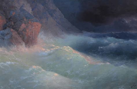 Ivan Aivazovsky 1817 1900 Storm On The Black Sea Christie S