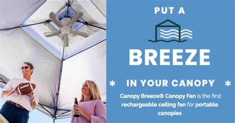 Canopy Breeze® Canopy Fans Portable Outdoor Ceiling Fans