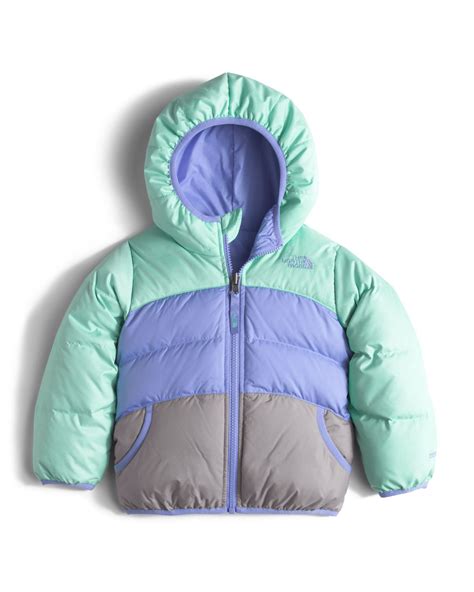 The North Face Girls Moondoggy Hooded Reversible Down Coat Size 2 4