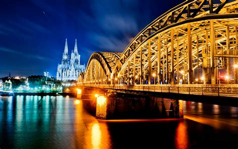 Hohenzollern Bridge High And Cathedral Of St Peter