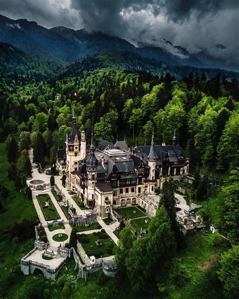 Peleș Castle Nestled In The Carpathian Mountains 🏰 Photo By Theplanetd