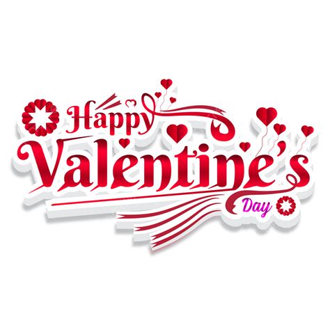 Happy Valentine Or Valentines Day Sticker Clipart Text Transparent