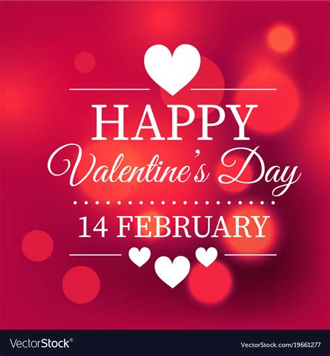 Happy valentines day 14 february white heart light