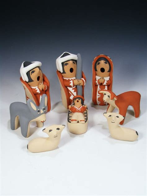 Jemez Pueblo Pottery Nativity Set