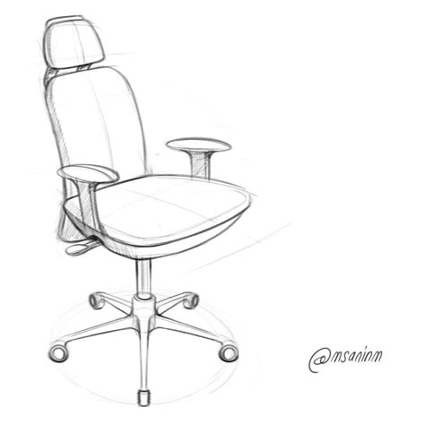 How To Draw A Swivel Chair Lineartdrawingshandsheart