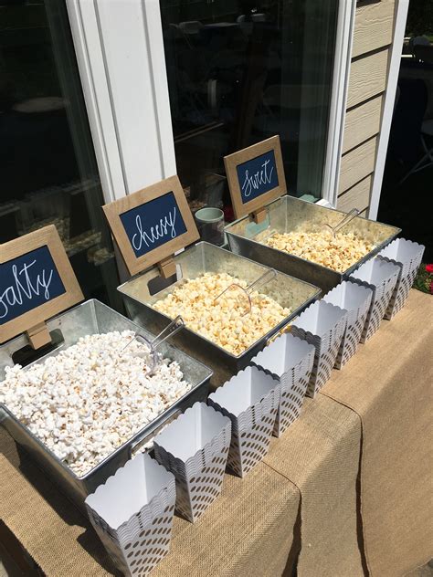 Party Things Barnweddings Wedding Favors Cheap Fall Popcorn Bar