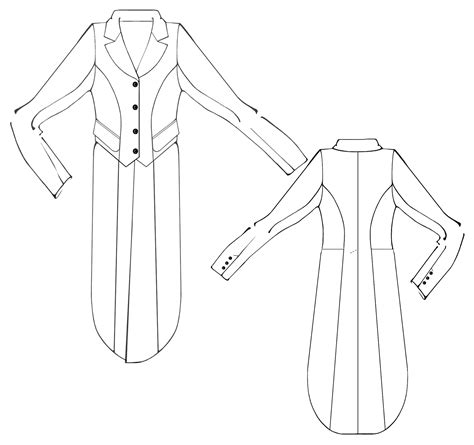 Tailcoat Sewing Pattern 5329 Made To Measure Sewing Pattern From
