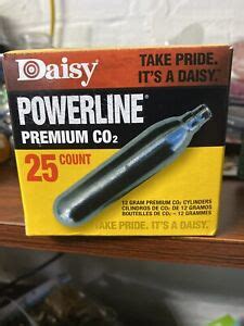 Daisy Powerline Premium CO2 Cartidges 25 Pack NEW C 20 39256070253 EBay