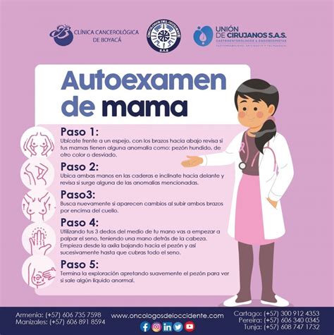 Autoexamen De Mama Oncólogos Del Occidente Sas Zentria