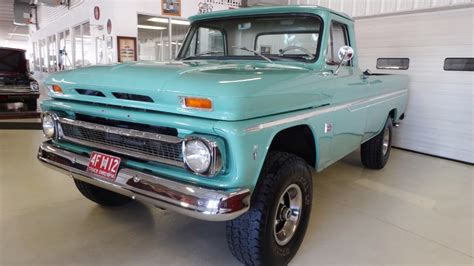 The vehicle's current condition may mean that a feature described below is no longer available on the vehicle. 1966 Chevrolet C10 Pickup 4x4 C10 Stock # 147692 for sale ...