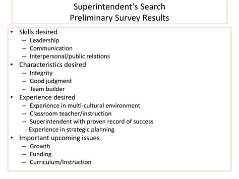 Ppt Superintendents Search Community Engagement Feedback Summary