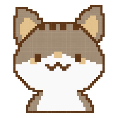 Cute Cat In Pixel Art Style Png And Svg Design For T Shirts