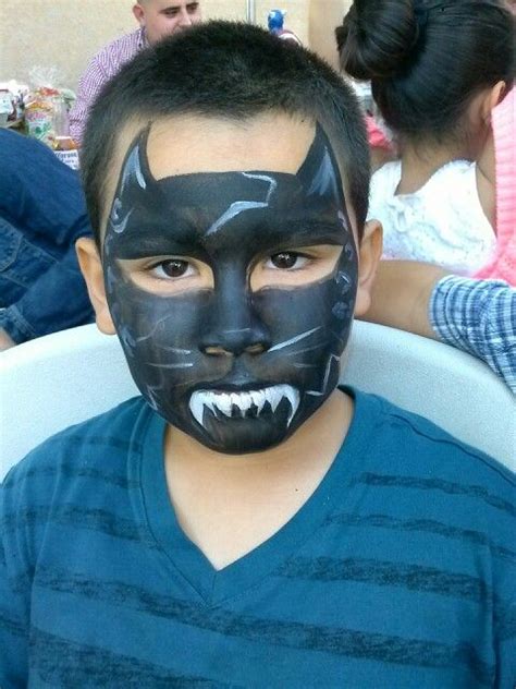 Face Paint Black Panther Caras Pintadas Maquillaje Infantil