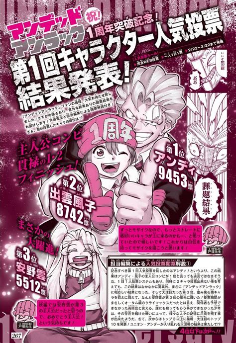 shonen jump news unofficial on twitter undead unluck 1st character popularity poll result