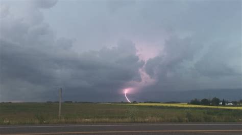 Dangerous Storms To Bring Winds Hail Heavy Rain To Parts Of Manitoba