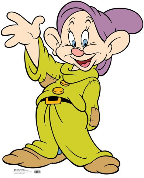 Snow White And The Seven Dwarfsdopey Disney Cartoon Characters