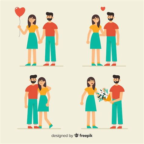 Free Vector Couple In Love Collection