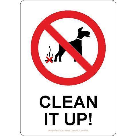 Clean It Up Sign Jps Online