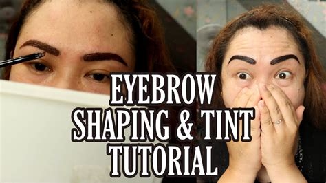 How To Tint Eyebrows At Home Eyebrow Tint Step By Step Tutorial Youtube