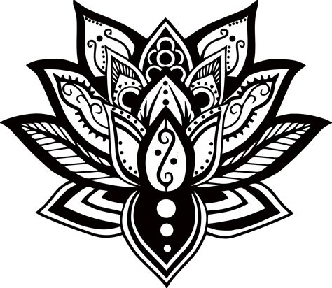 Mandala Lotus Flower Svg For Cricut - Layered SVG Cut File