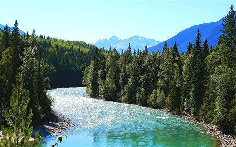 Fraser River Mount Robson Provincial Park Fonds Décran Nature Aperçu
