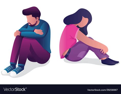 Relationship Problems Concept Royalty Free Vector Image