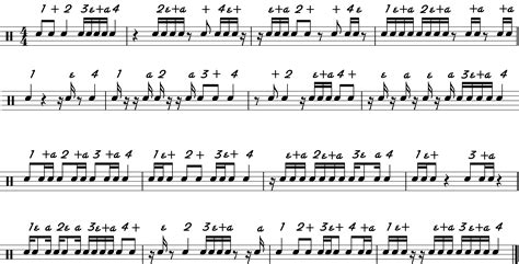 Learn To Read Drum Music Part 4 16th Note Groupings