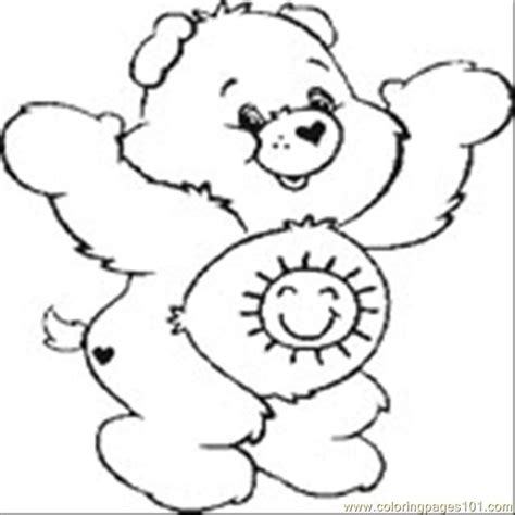 Includes color version to print and enjoy! Care Bear 12 Coloring Page - Free Care Bears Coloring ...