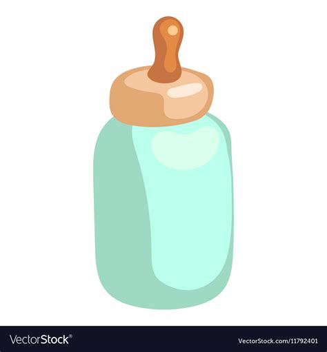 Baby Milk Bottle Icon Cartoon Style Royalty Free Vector