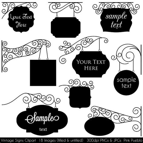 Vintage Store Signs Clipart 10 Free Cliparts Download Images On