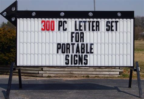 New 8 Plastic Outdoor Readerboard Marquee Sign Letters 8 On 8 78