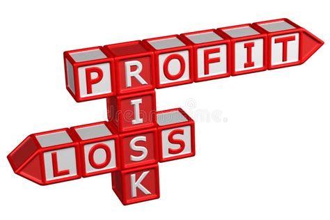 Crossword Profit Loss Risk Stock Illustrations 83 Crossword Profit