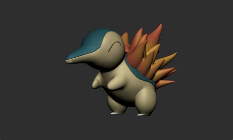 Pokemon Cyndaquil Quilava And Typhlosion 3d Model 3d Printable Cgtrader