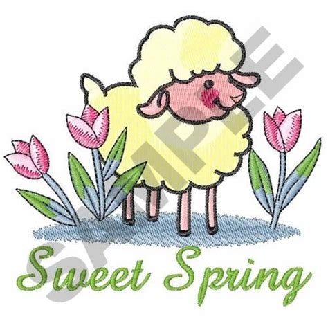 Sweet Spring Machine Embroidery Design From Great Notions Grand Slam