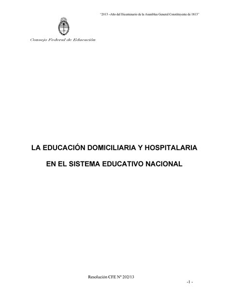 Res 202 13 Teoria Del Aprendizaje Resolucion Consejo Federal De Educación Resolución Cfe Nº