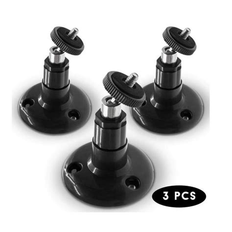 3 Pcs Black 8cm Security Camera Wall Mounts For Arlo Camera Mount For