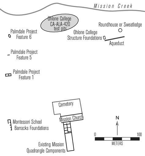 General Layout Of Mission San José With Archaeological Features