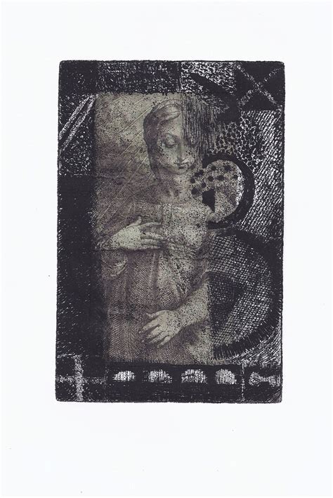 Etching Chine Colle Image From Public Domain Etching Artwork