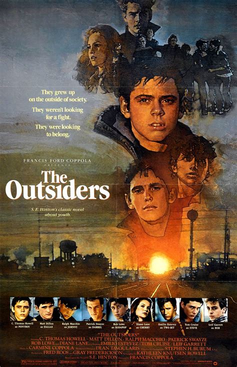 The official facebook page of the outsiders | they grew up on the outside of society. Danica's Thoughts :): Movie Time #3